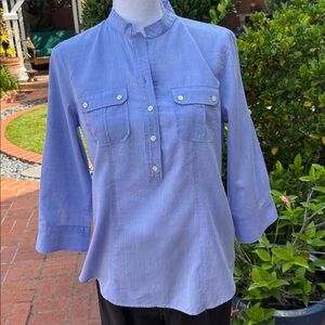 Talbots Light Blue Button-Down Shirt